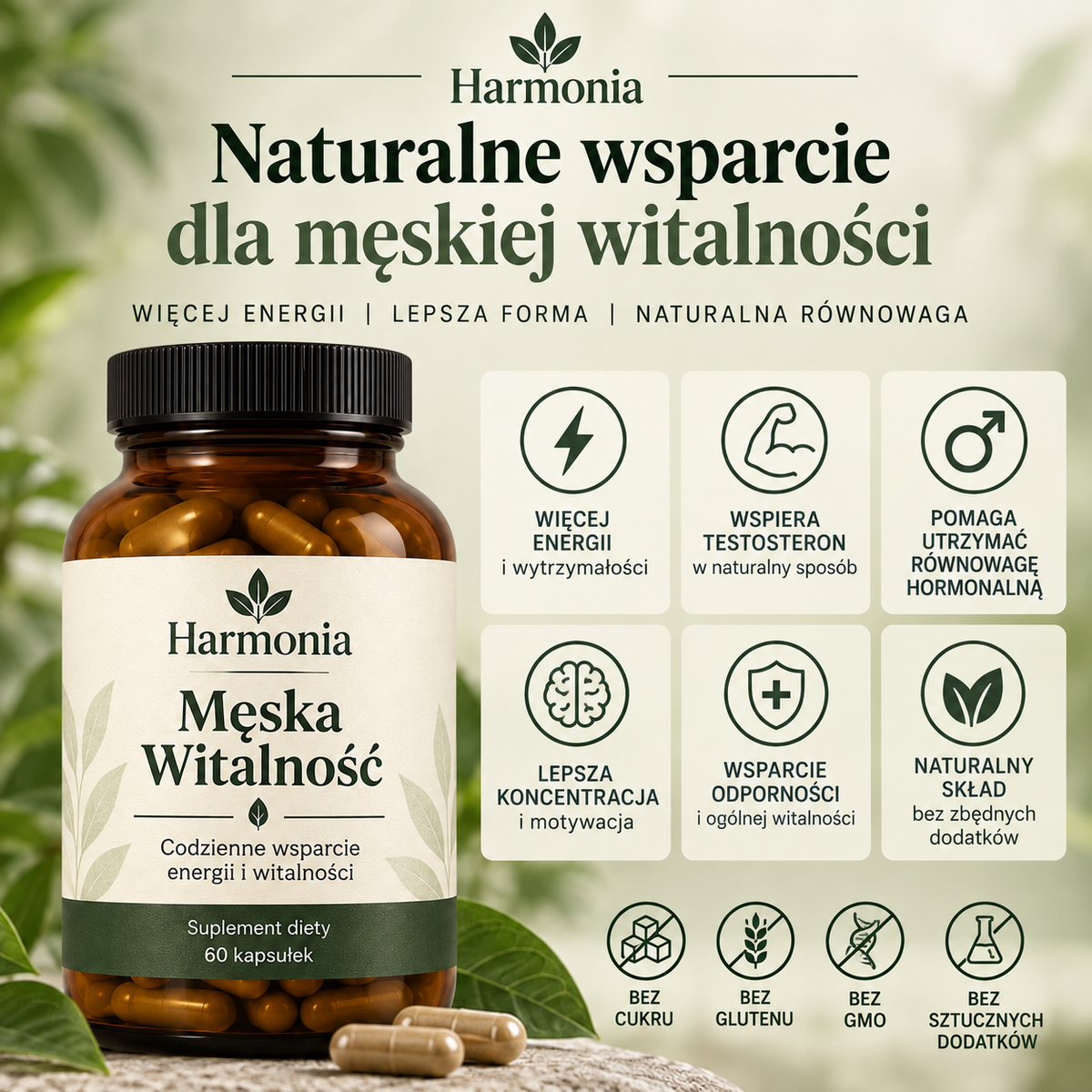Harmonia Andro Balance | Kompleksowe wsparcie męskiej równowagi hormonalnej