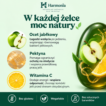Harmonia Żelki z octem jabłkowym, witaminą C i pektyną